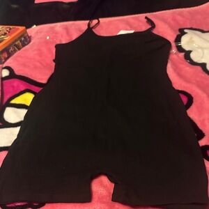 Black Sleeveless Romper